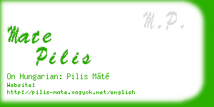 mate pilis business card