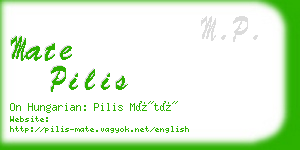 mate pilis business card